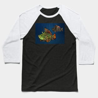 Steampunk Fish #5 Baseball T-Shirt
